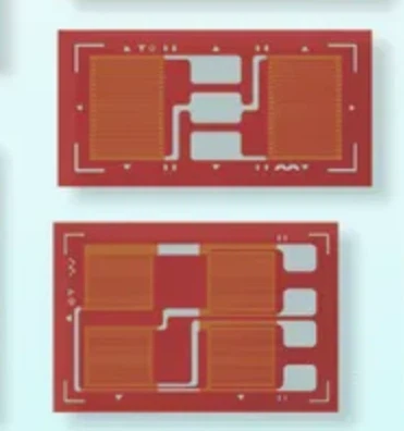 Estensimetri a foglio, Estensimetri a mezzo ponte, GB